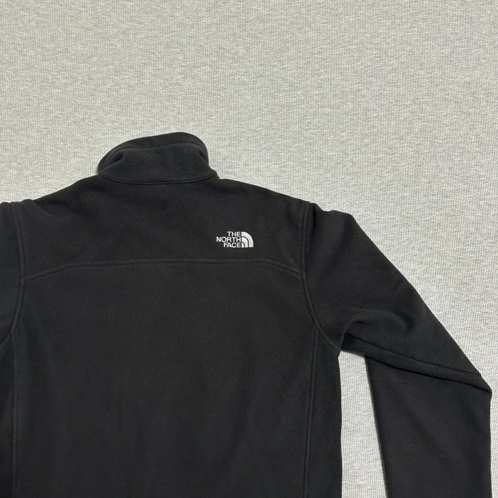 The North Face Black Full Zip Outdoor Fleece Jacket Mock Neck Mens Size S/P